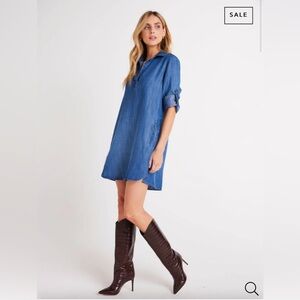 Bella Dahl denim shirt dress mini